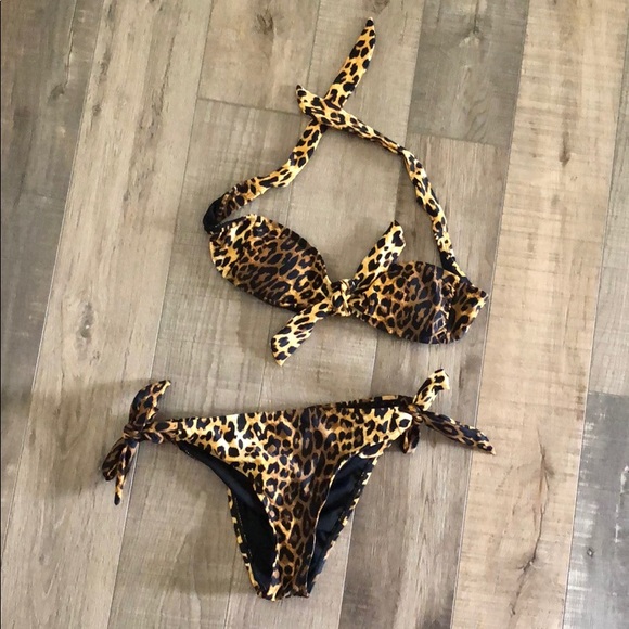 Cheetah bandeau bikini - Picture 1 of 1